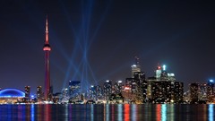 Lights Toronto cityscapes city skyline