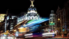 Lights traffic lights City Lights Spain cities madrid long 