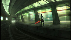 Lights trains railroad tracks