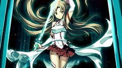 Lights weapons Anime columns armor Swords belts blondes skirts 