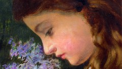 Lilac paintings portraits Sophie Gengembre Anderson