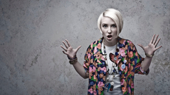 Lily Loveless faces Skins