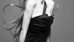 Lindsay Lohan monochrome