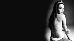 Lindsay Lohan monochrome Actress brunettes