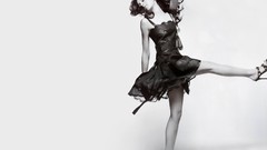 Lindsay Lohan monochrome white