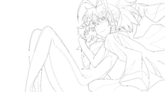 Line drawing Anime