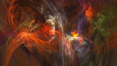 lines colorful shapes artwork red orange white Green