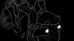 Lines motorbikes furry animals