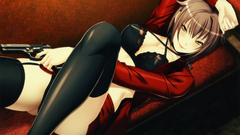 Lingerie black Guns red