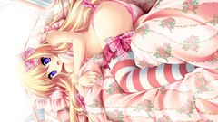 Lingerie blondes touhou beds
