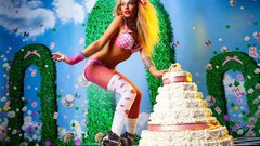 Lingerie blondes woman models