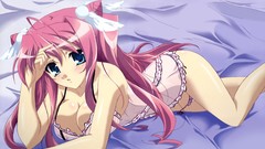 Lingerie blue eyes cleavage