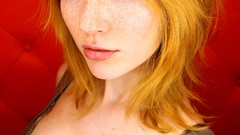 Lingerie boobs woman redheads