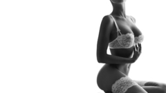 Lingerie boobs woman stockings