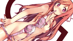 Lingerie bra long hair