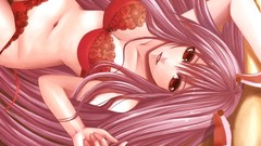 Lingerie bra touhou animal ears reisen udongein inaba panties 