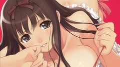 Lingerie brunettes boobs woman