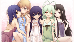 Lingerie brunettes long hair