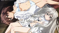 Lingerie brunettes long hair