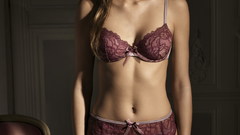 Lingerie brunettes woman