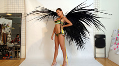 Lingerie brunettes woman adriana