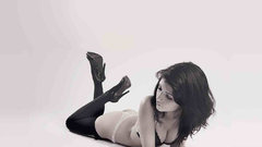 Lingerie brunettes woman Shoes