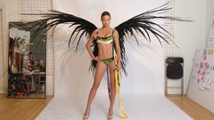 Lingerie legs woman wings