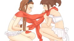 Lingerie lesbians scarfs anime