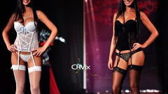 Lingerie models Davalos Twins