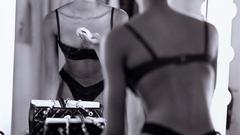 Lingerie woman ass thong