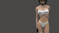 Lingerie woman cgi