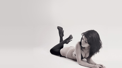 Lingerie woman high heels