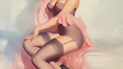 Lingerie woman redheads drawings