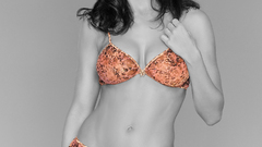Lingerie woman selective coloring