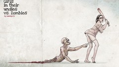 Lingerie woman Undead zombies