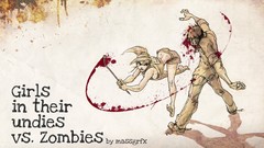 Lingerie woman Undead zombies
