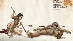 Lingerie woman Undead zombies