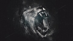 lion digital art Animals artwork Mammals teeth