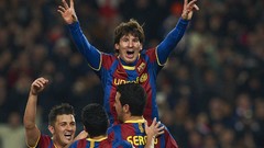 Lionel messi soccer David Villa FC Barcelona sergio busquets 