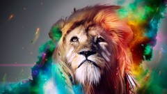 Lions artwork Desktopography