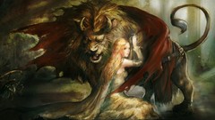 Lions blondes fantasy art