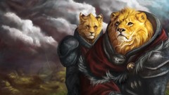 Lions furry digital art