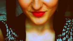 Lips blue eyes pierced lips