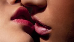 Lips kissing