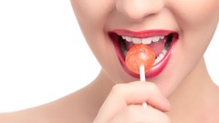 Lips lollipops smiling