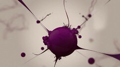 liquid digital art purple abstract Simple Background shapes