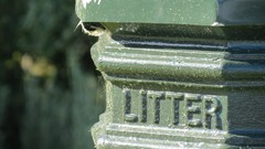 Litter rubbish bin rubbish