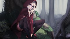 Little Red Riding Hood blondes anime girls
