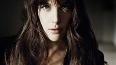 Liv Tyler Actress long hair blue eyes brunettes bangs