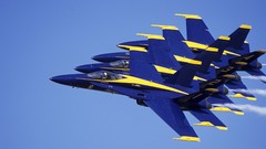 Lockheed Blue Angels jet aircraft US Navy navy blue